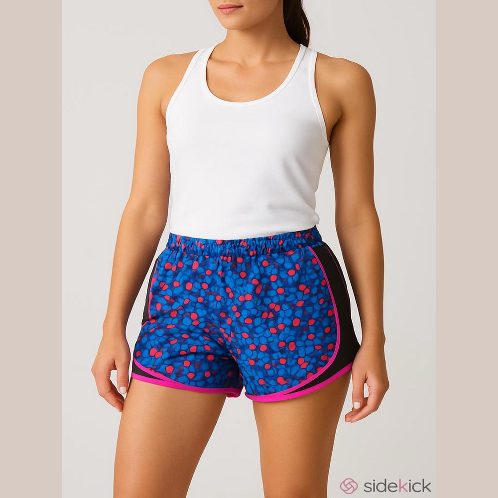 NIKE Women’s Dri - Fit Colorful Mosaic PatternRunning Athletic Shorts